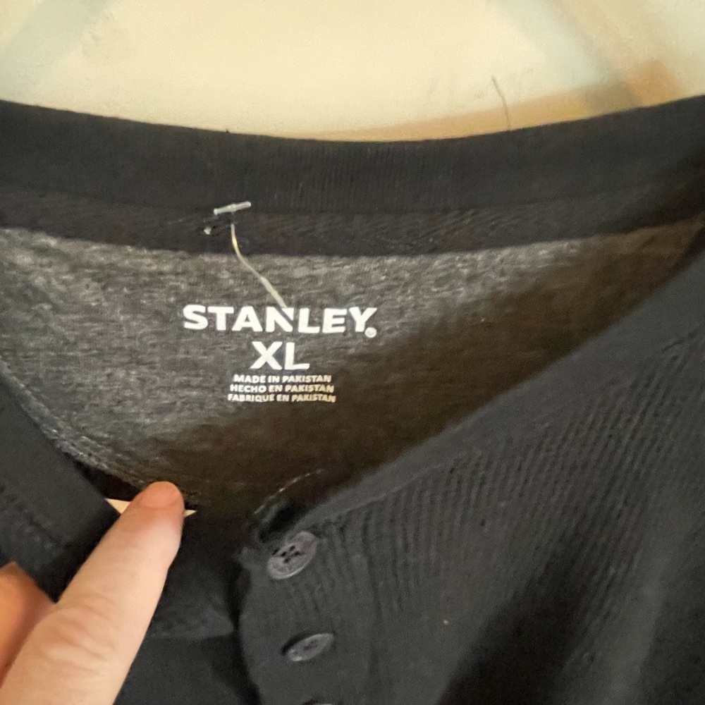 Stanley Black Henley Shirt - Picture 2 of 3